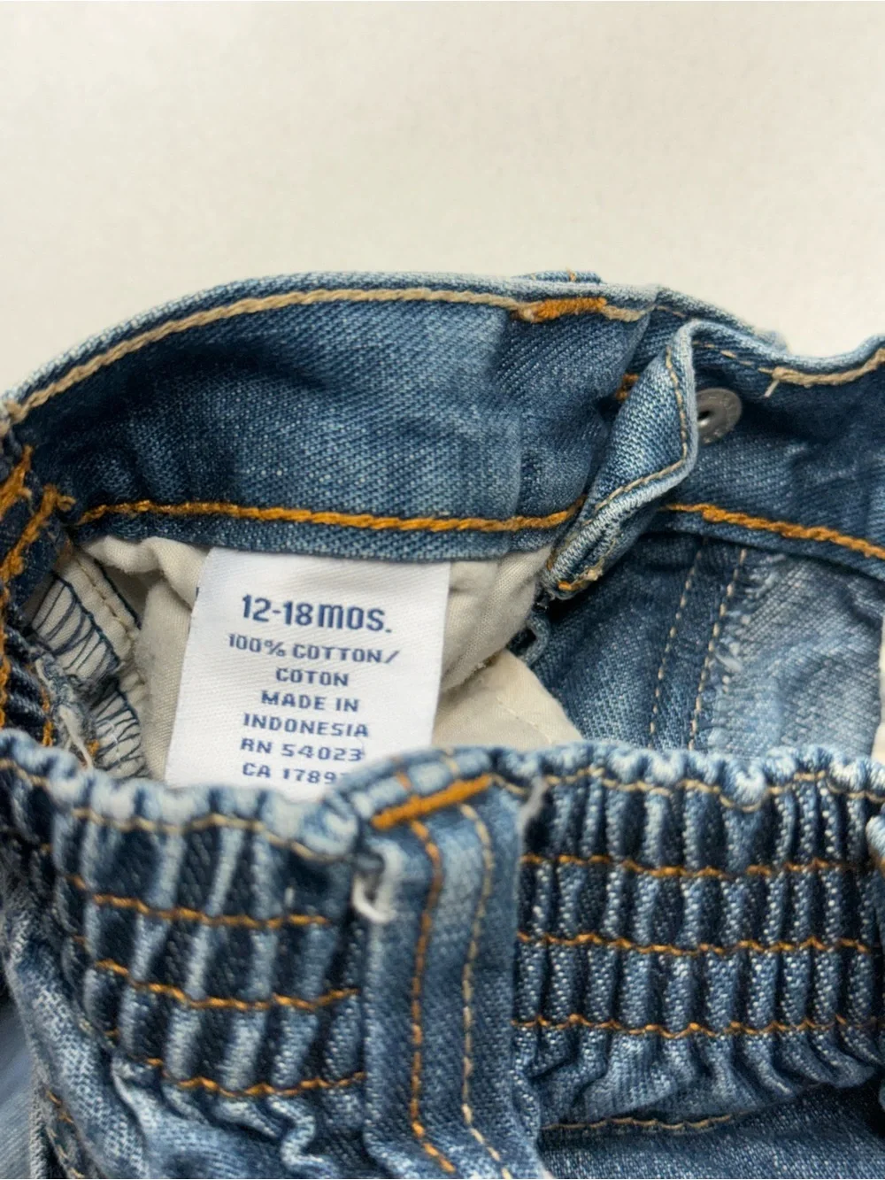 Vintage Y2K Old Navy Blue Distressed Denim Mini Skirt